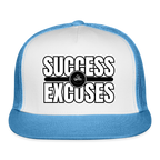 Success Over Excuses Trucker Hat (White Print)