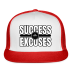 Success Over Excuses Trucker Hat (White Print)