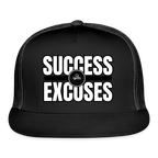 Success Over Excuses Trucker Hat (White Print)