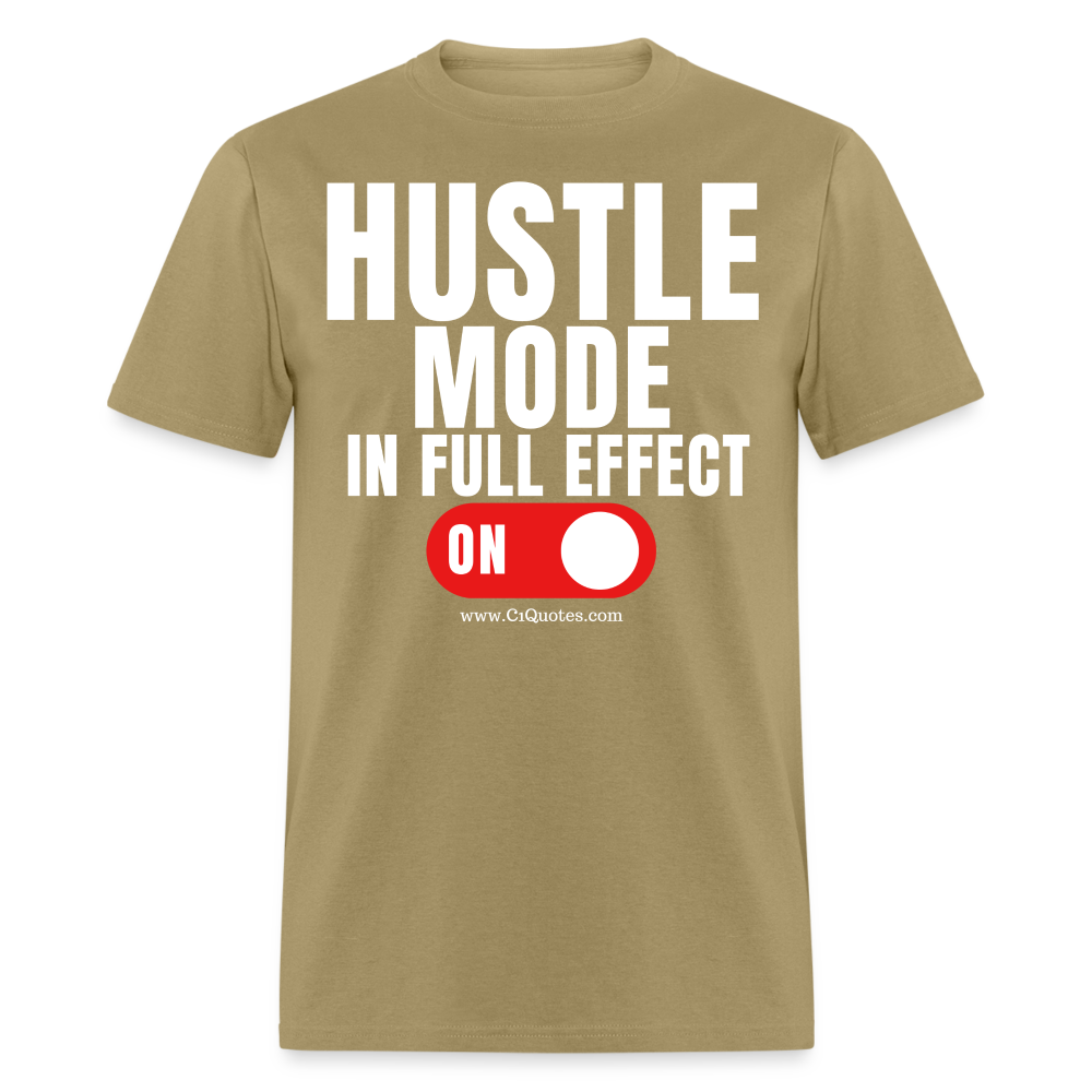 Hustle Mode Unisex Classic T-Shirt (White Print)