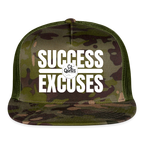 Success Over Excuses Trucker Hat (White Print BB)