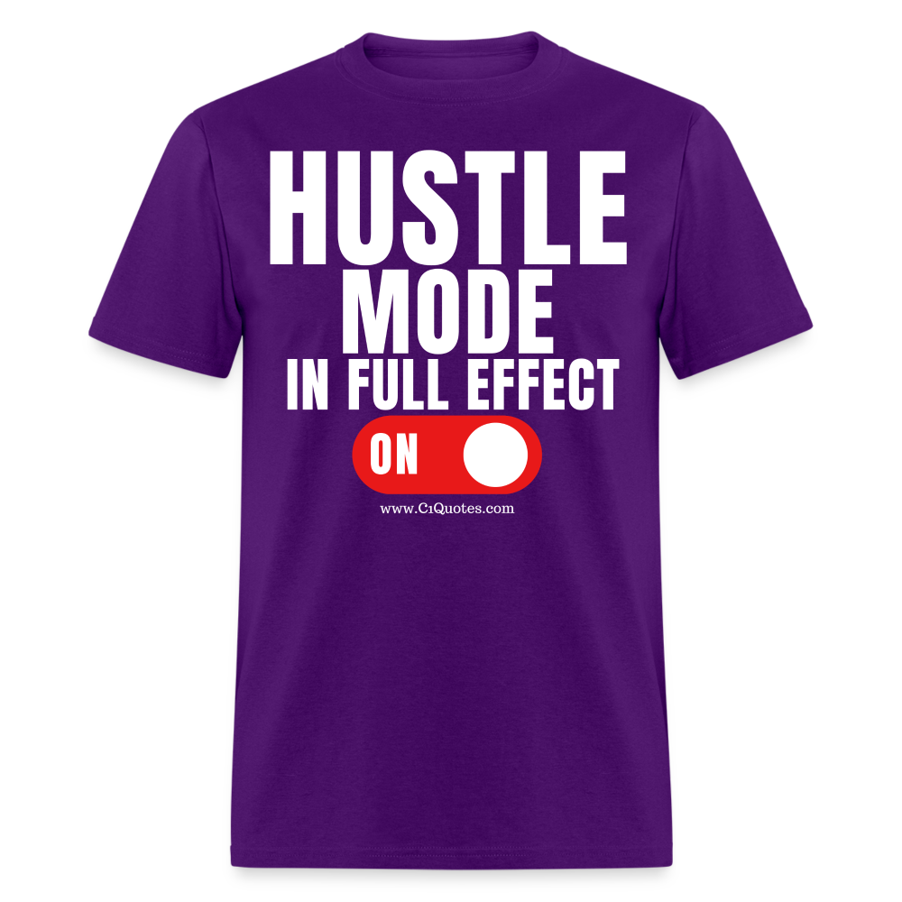 Hustle Mode Unisex Classic T-Shirt (White Print)