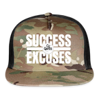 Success Over Excuses Trucker Hat (White Print BB)