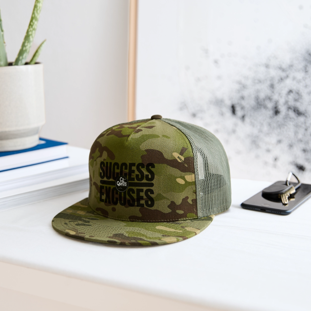 Success Over Excuses Trucker Hat (Black Print)