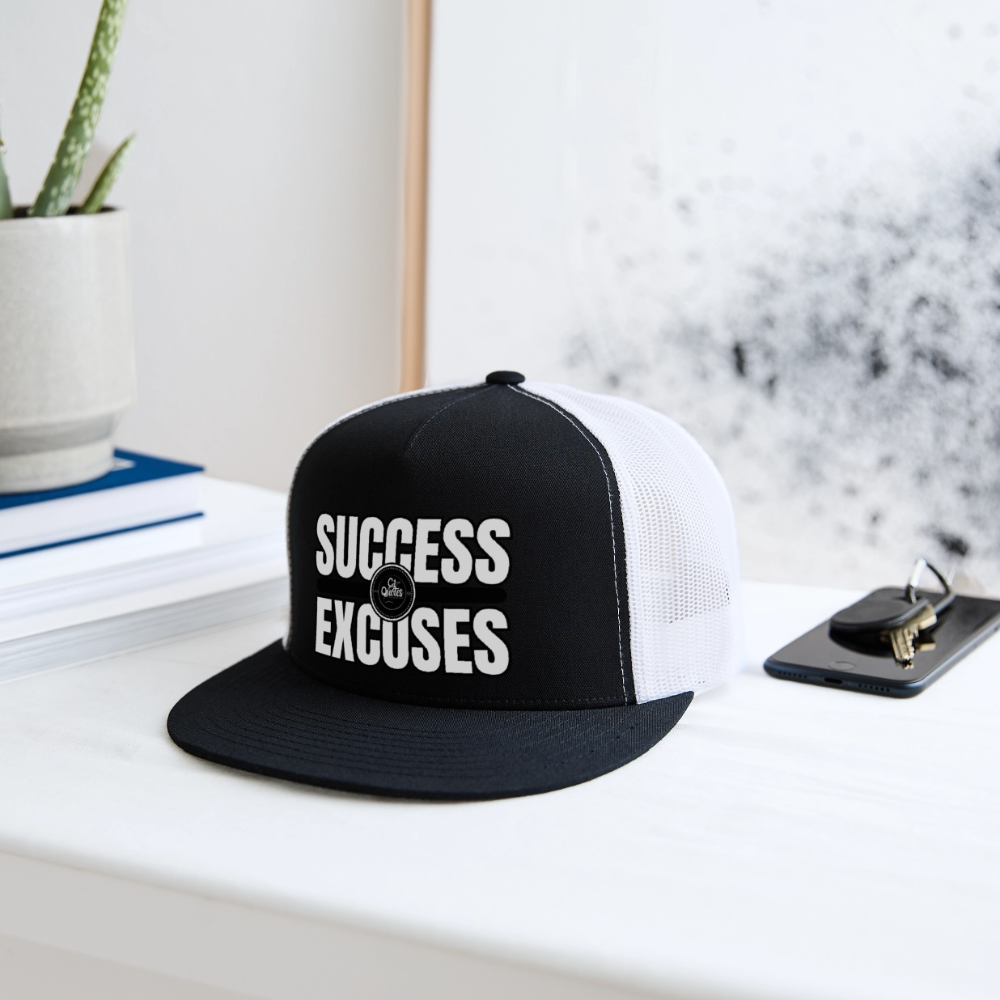 Success Over Excuses Trucker Hat (White Print)