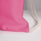 Success Over Excuses Cotton Drawstring Bag (White Print)