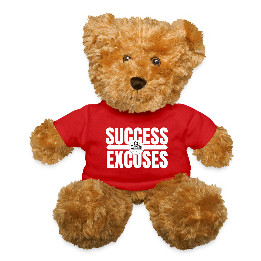 Success Over Excuses Teddy Bear