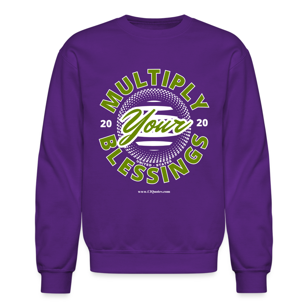 Multiply Crewneck Sweatshirt (White Outline)