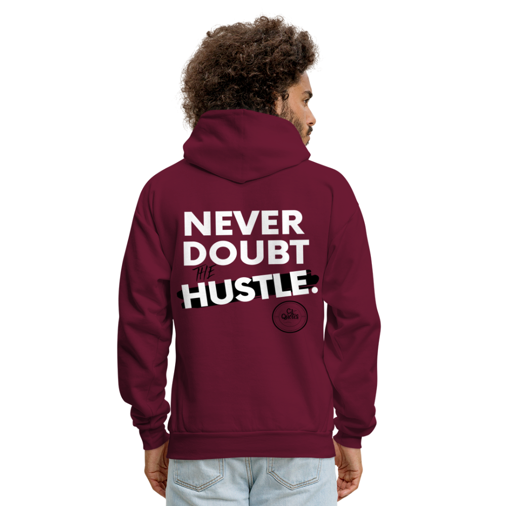 Never Doubt Hoodie (White Print)