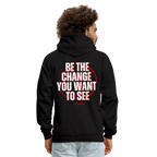 Be The Change Men's Hoodie (Red Line)