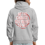 Be The Change Men's Hoodie (Red Line)