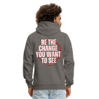 Be The Change Men's Hoodie (Red Line)