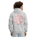 Be The Change Men's Hoodie (Red Line)