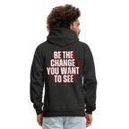 Be The Change Men's Hoodie (Red Line)