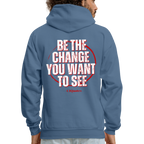 Be The Change Men's Hoodie (Red Line)