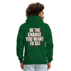 Be The Change Men's Hoodie (Red Line)