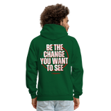 Be The Change Men's Hoodie (Red Line)