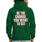 Be The Change Men's Hoodie (Red Line)