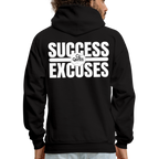 Success Over Excuses Men's Hoodie (White Print)