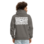 Success Over Excuses Men's Hoodie (White Print)