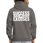 Success Over Excuses Men's Hoodie (White Print)