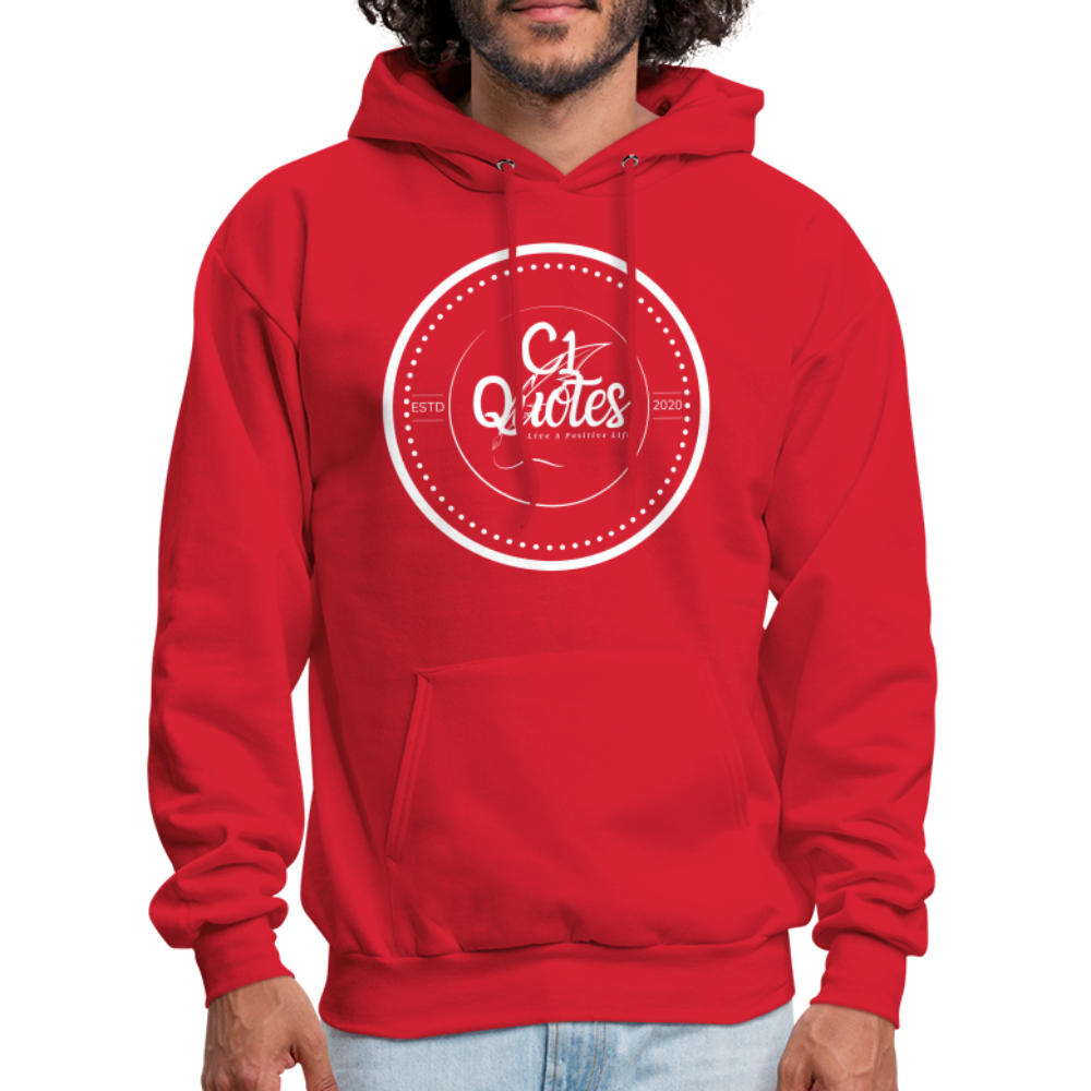 Success Over Excuses Men's Hoodie (White Print)