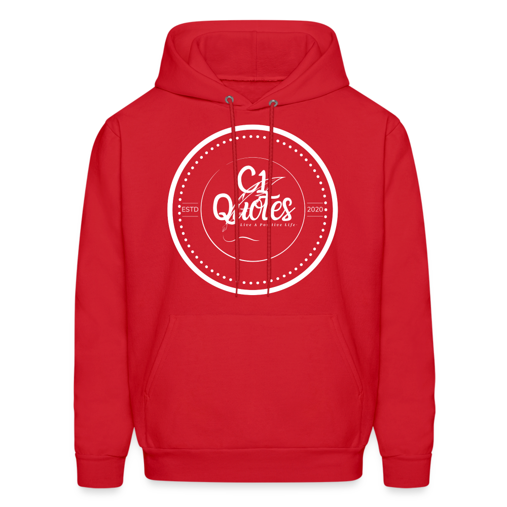 Success Over Excuses Men's Hoodie (White Print)
