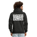 Success Over Excuses Men's Hoodie (White Print)