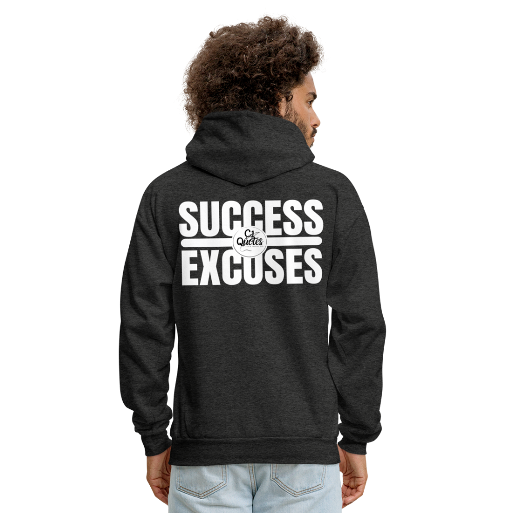 Success Over Excuses Men's Hoodie (White Print)