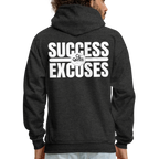 Success Over Excuses Men's Hoodie (White Print)