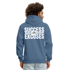 Success Over Excuses Men's Hoodie (White Print)