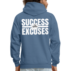 Success Over Excuses Men's Hoodie (White Print)