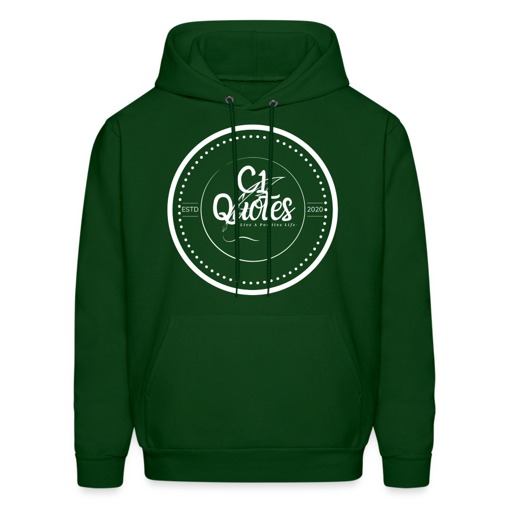 Success Over Excuses Men's Hoodie (White Print)