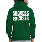 Success Over Excuses Men's Hoodie (White Print)