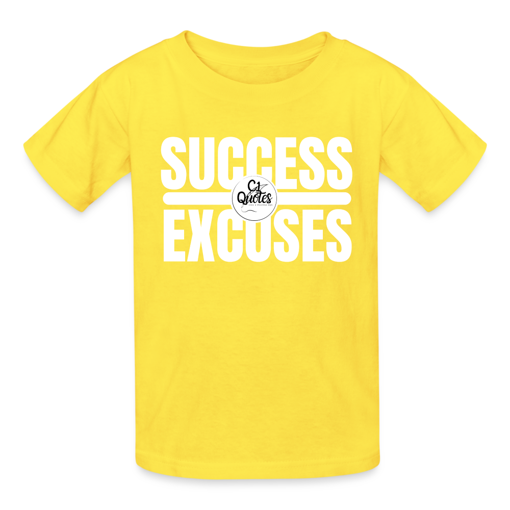 Success Over Excuses Youth Tagless T-Shirt