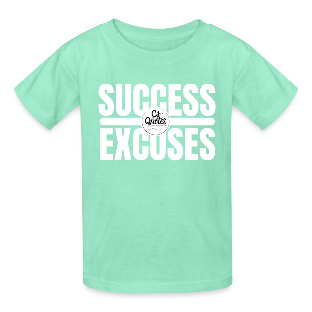 Success Over Excuses Youth Tagless T-Shirt