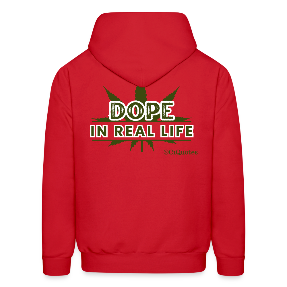 Dope In Real Life Hoodie (White Outline)