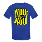 You vs You (Yellow w/ Black Outline) Kids' Moisture Wicking Performance T-Shirt