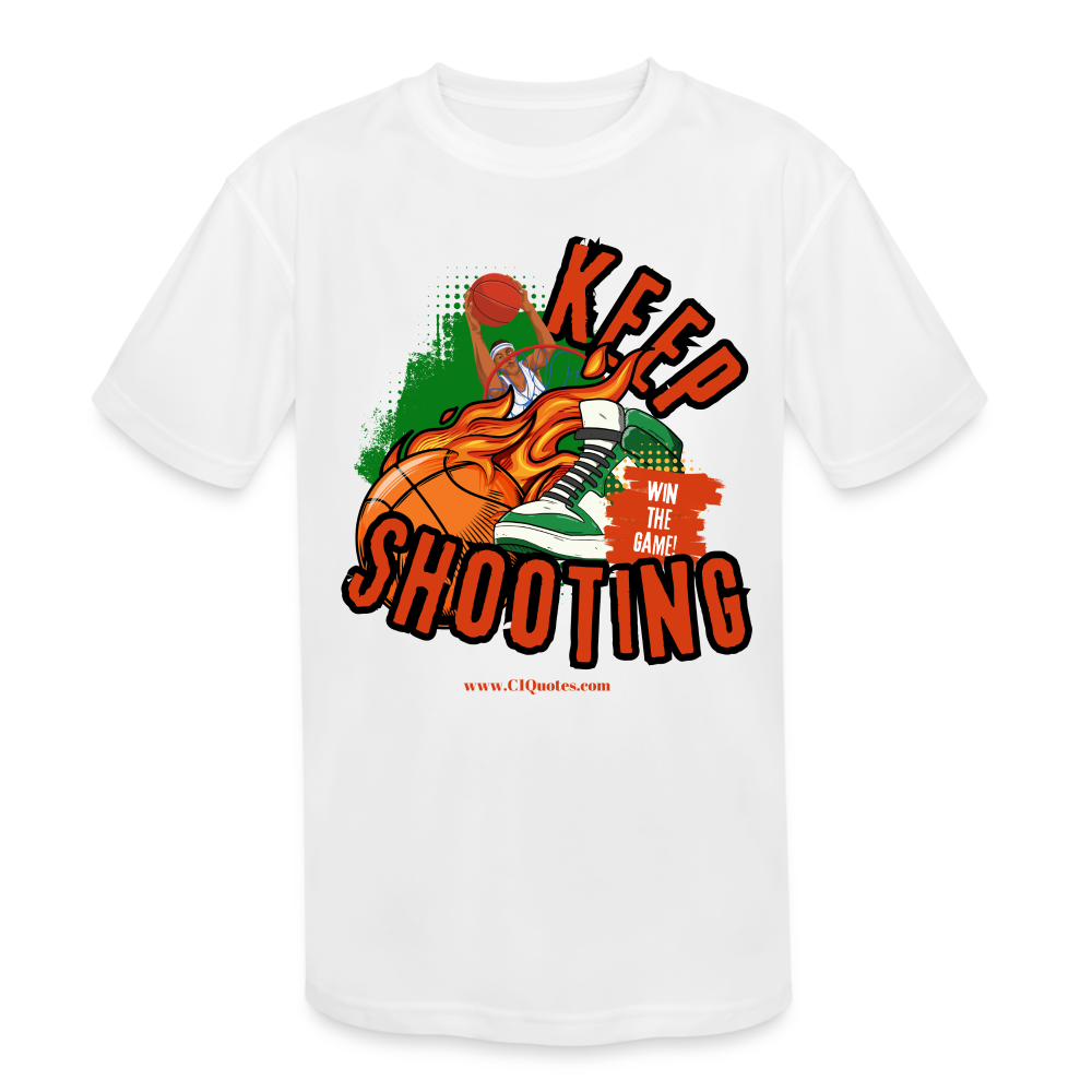 Keep Shooting Kids' Moisture Wicking Performance T-Shirt