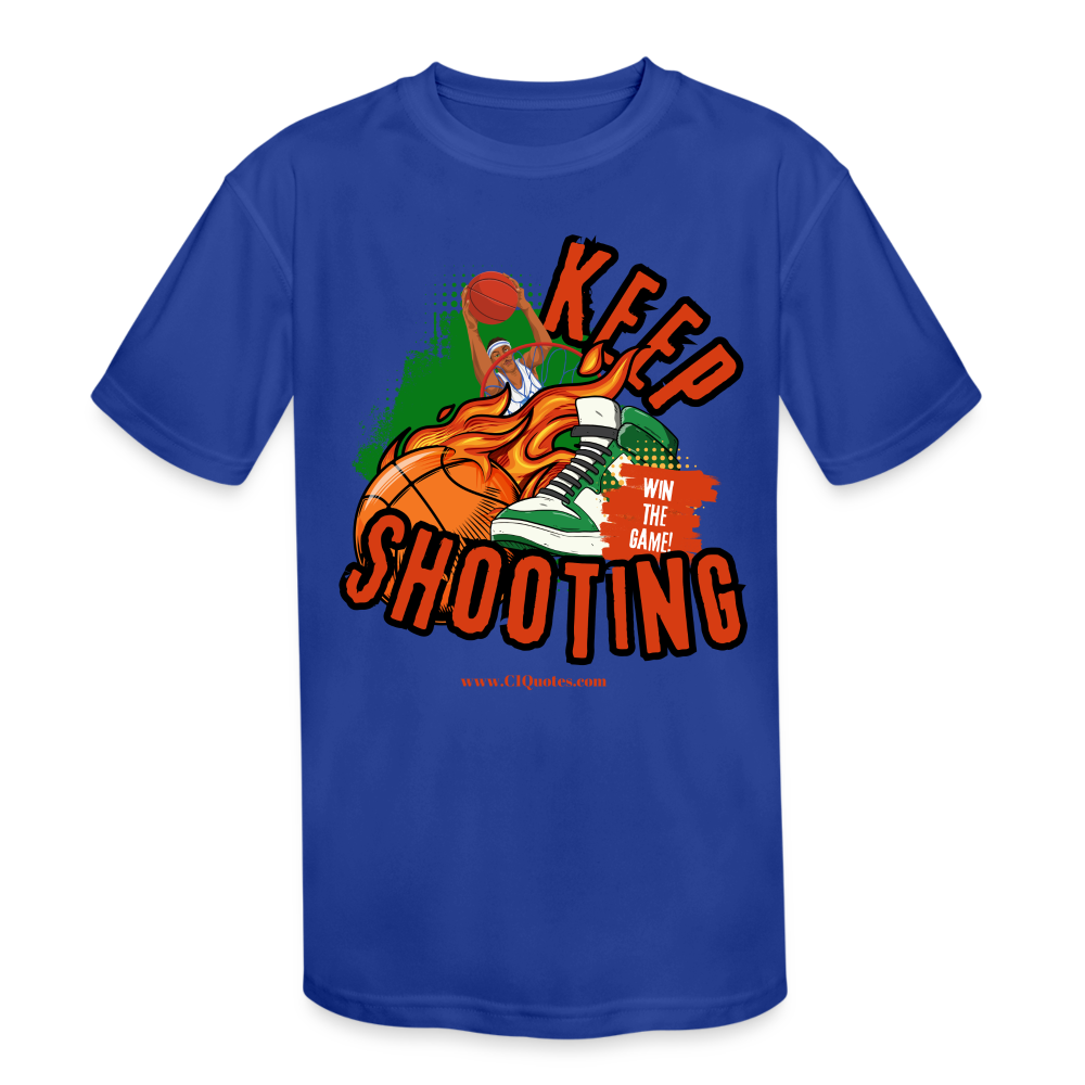 Keep Shooting Kids' Moisture Wicking Performance T-Shirt