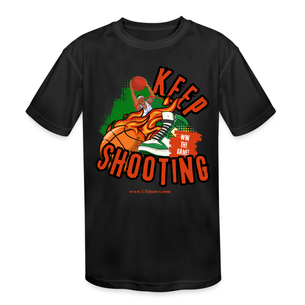 Keep Shooting Kids' Moisture Wicking Performance T-Shirt