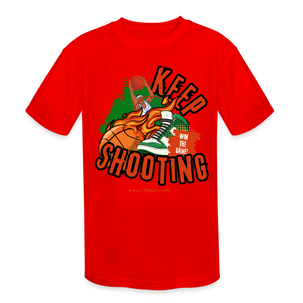 Keep Shooting Kids' Moisture Wicking Performance T-Shirt