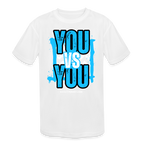 You vs You (Blue w/ Black Outline) Kids' Moisture Wicking Performance T-Shirt