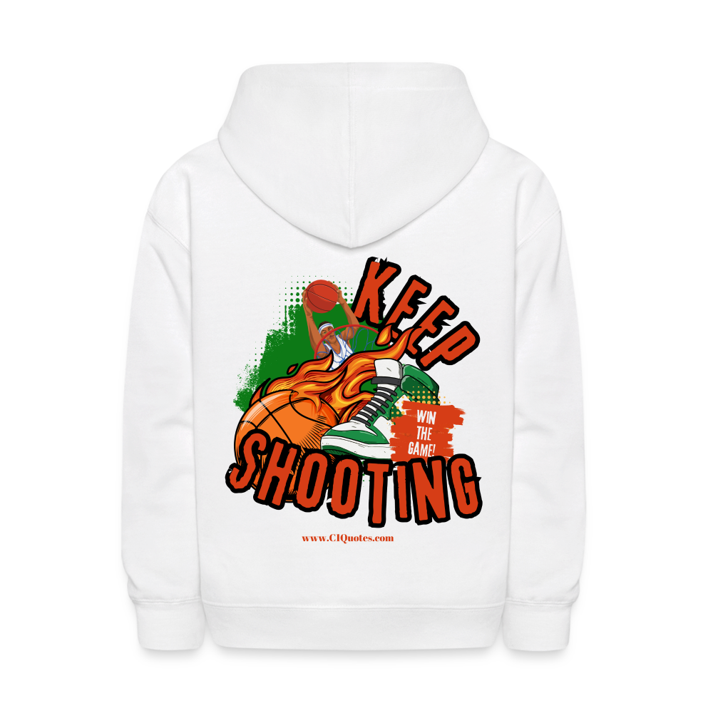 Keep Shooting Kids' Hoodie (Basketball)