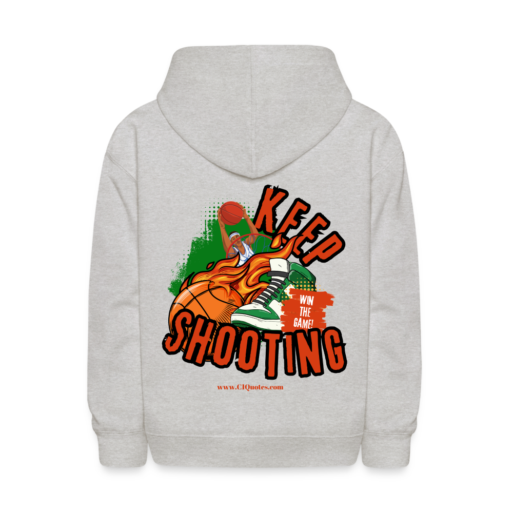 Keep Shooting Kids' Hoodie (Basketball)