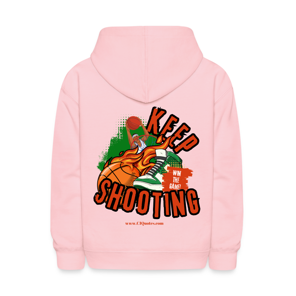 Keep Shooting Kids' Hoodie (Basketball)