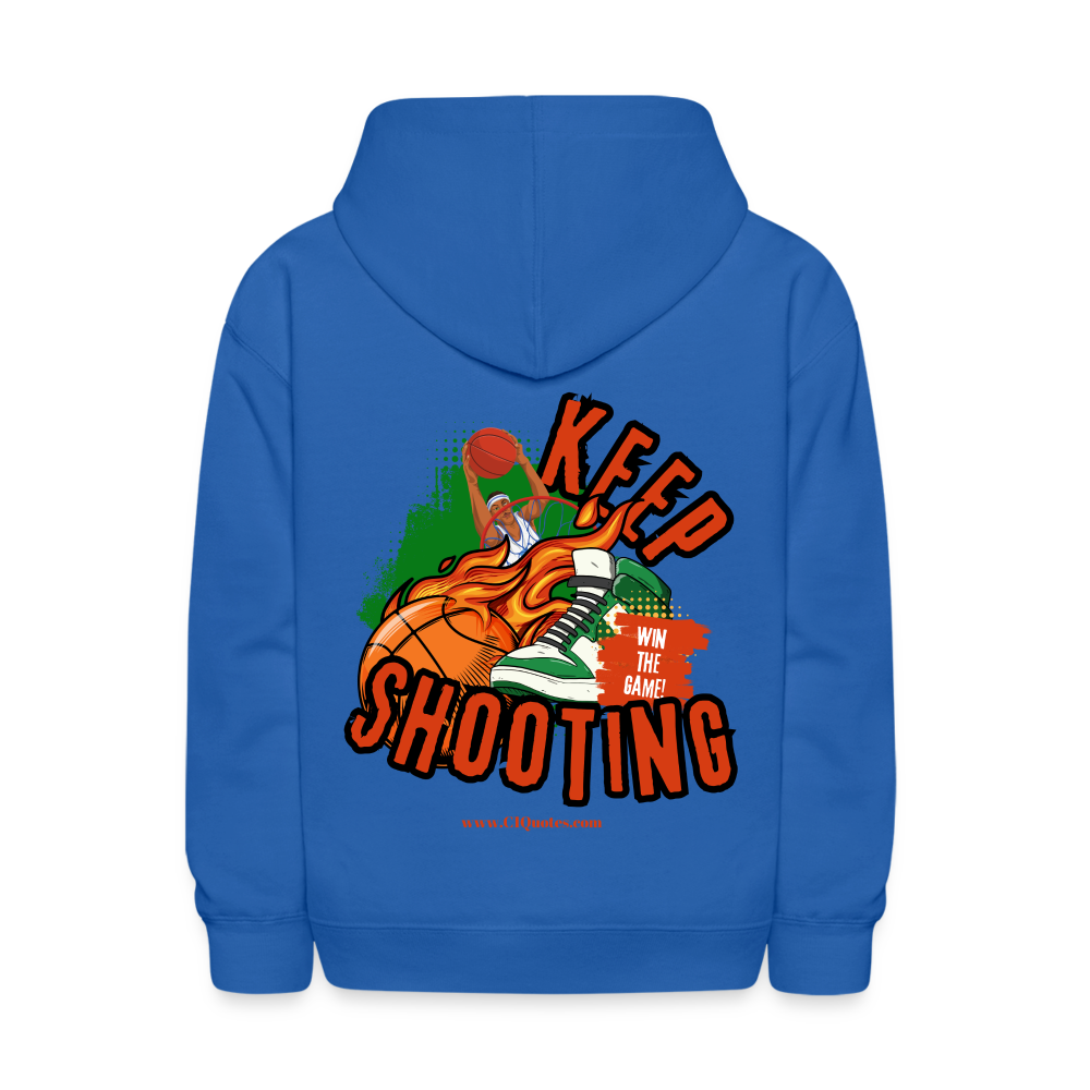 Keep Shooting Kids' Hoodie (Basketball)