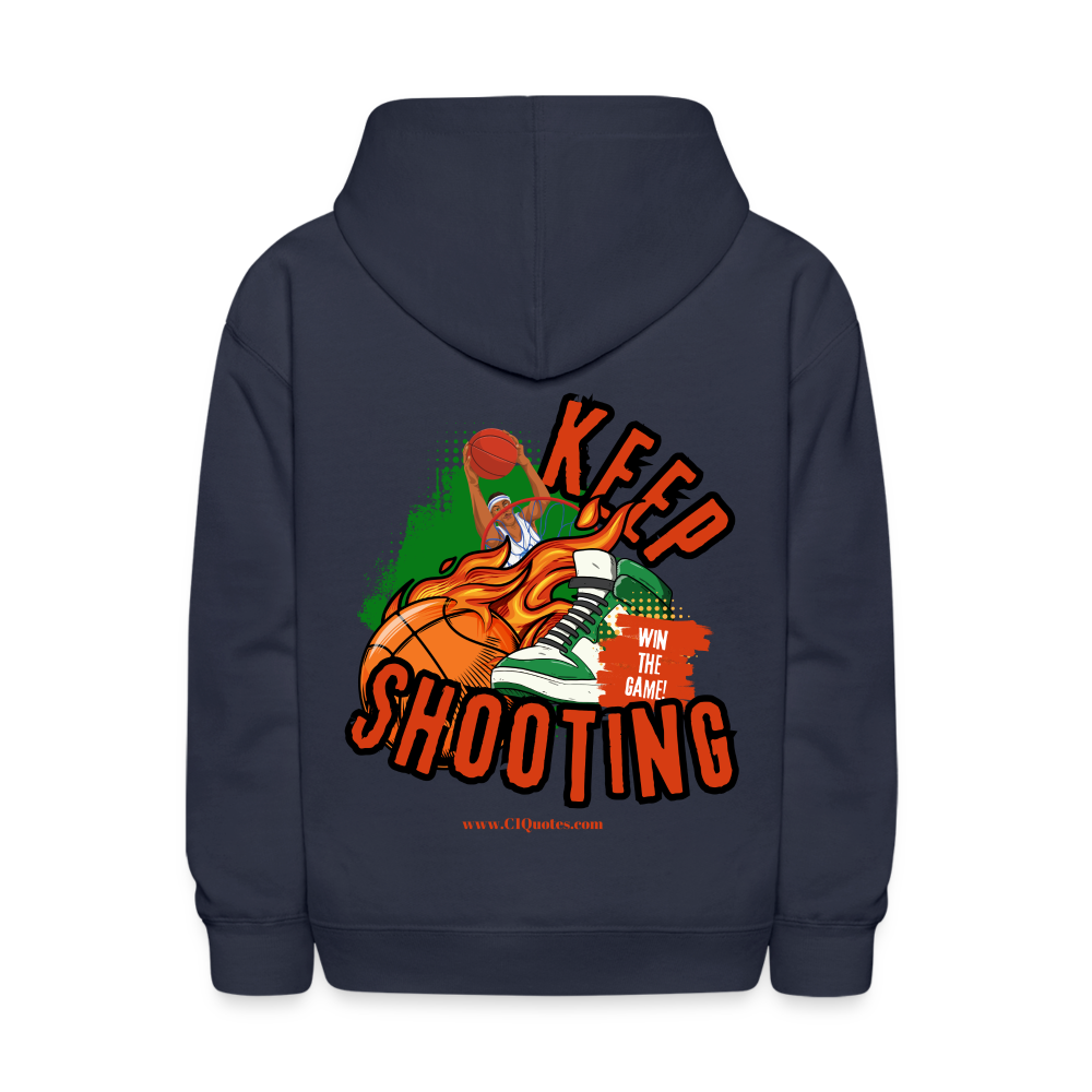 Keep Shooting Kids' Hoodie (Basketball)