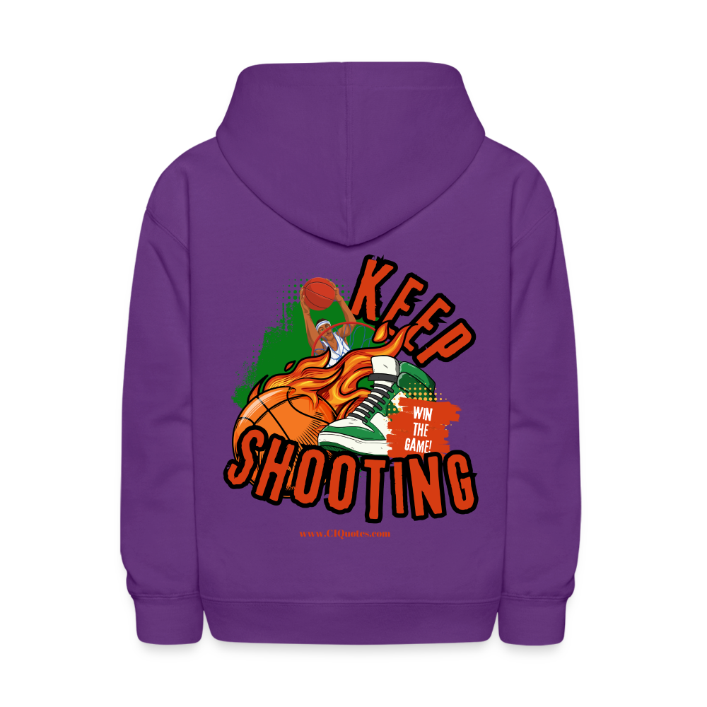 Keep Shooting Kids' Hoodie (Basketball)