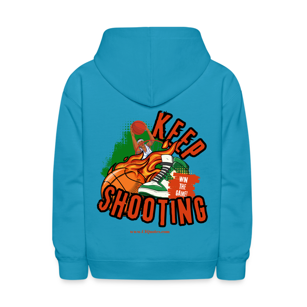 Keep Shooting Kids' Hoodie (Basketball)